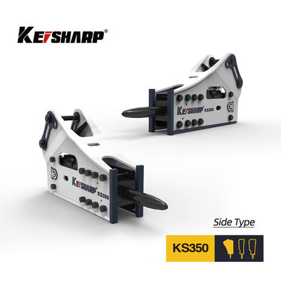 KS350 Τύπος πλευρικού υδραυλικού σπάσματος 165mm Σφαιρίδιο 150-300bpm Εκσκαφέας σπάσματος βράχου