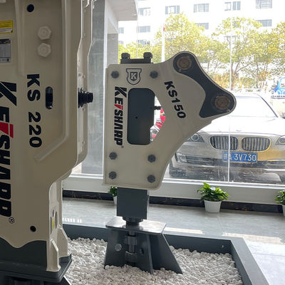 KS150 Τύπος πλευρικού υδραυλικού σπαστικού 100 mm Διαμέτρου τσιζέλ 350-700bpm Υδραυλικό σφυρί για εξορυκτήρα