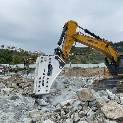 KS120 Τύπος πλευρικού τύπου υδραυλικός σπαστικός μηχανισμός 85 mm Excavator Chisel Σπαστικός μηχανισμός