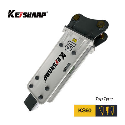 KS60 Καπάκι Mounted Excavator Hydraulic Breaker Ο πάροχος λύσης κατεδάφισης σας