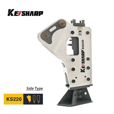 KS220 Τύπος πλευρικού υδραυλικού σπάσματος 140 mm Διαμέτρου ψεκασμού 400-550bpm για εκσκαφέα 20-27 τόνων